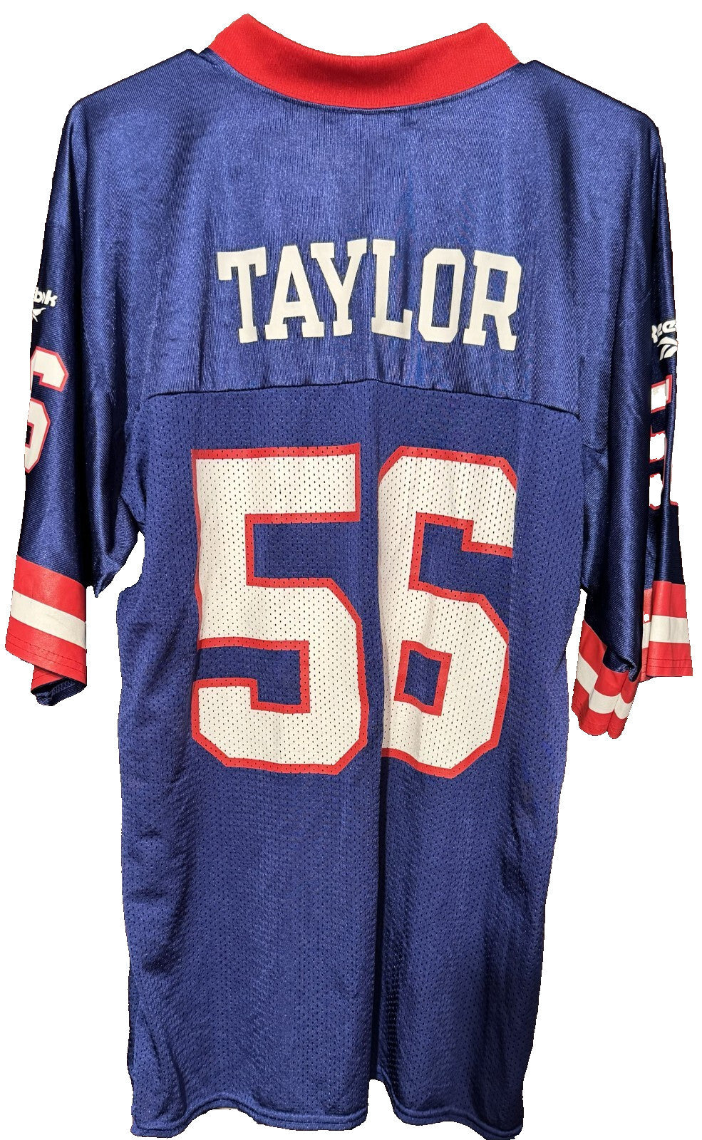 New York Giants Lawrence Taylor #56 Reebok Jersey Men Size M Blue LT