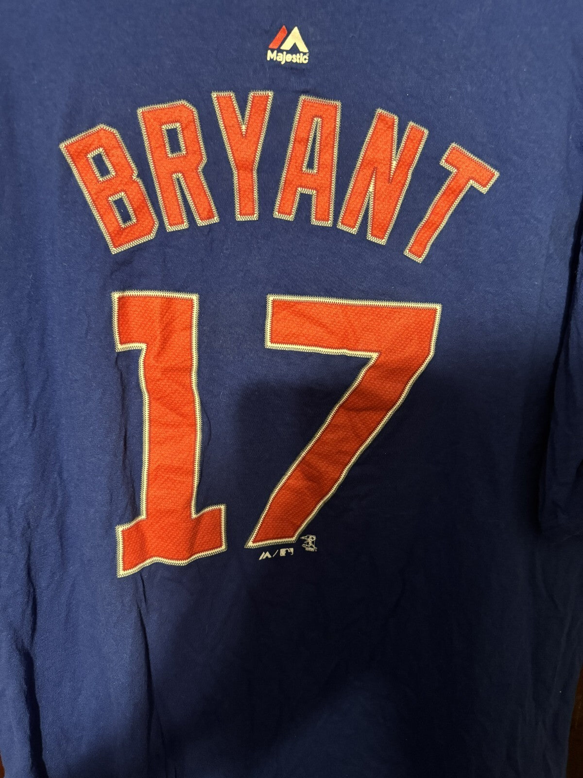 Chicago Cubs Kris Bryant Majestic T-shirt Men's Size XL Blue