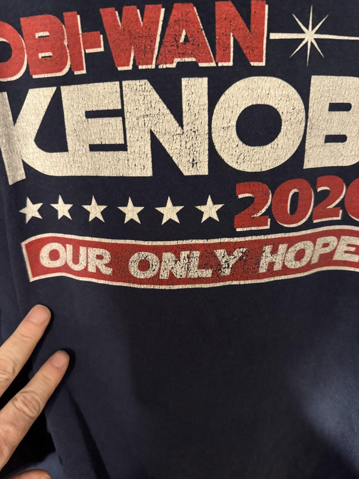 Star Wars Obi-Wan Kenobi T Shirt Men's Size L Blue