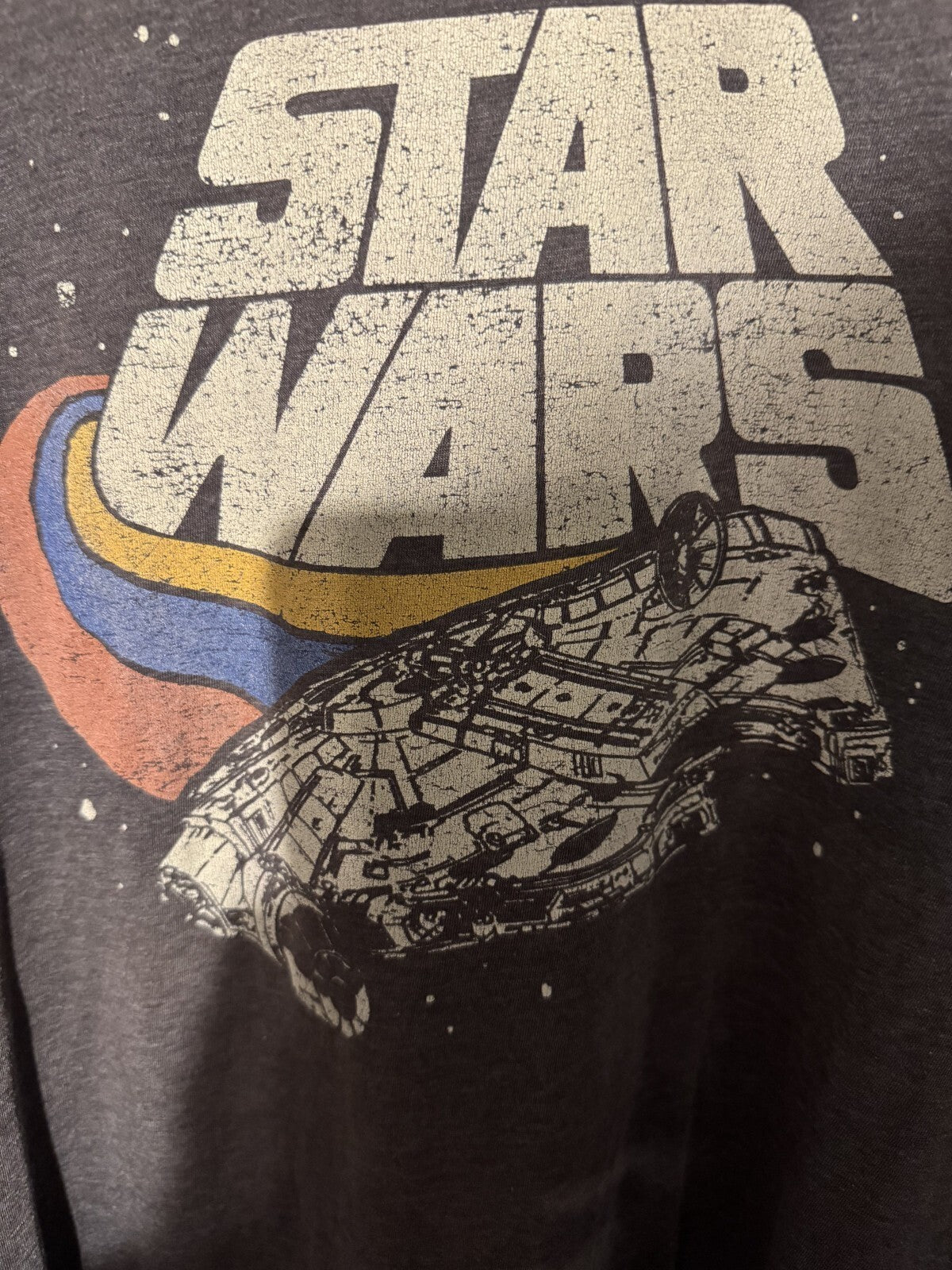 Star Wars Logo T-Shirt Men's Size XLT Gray