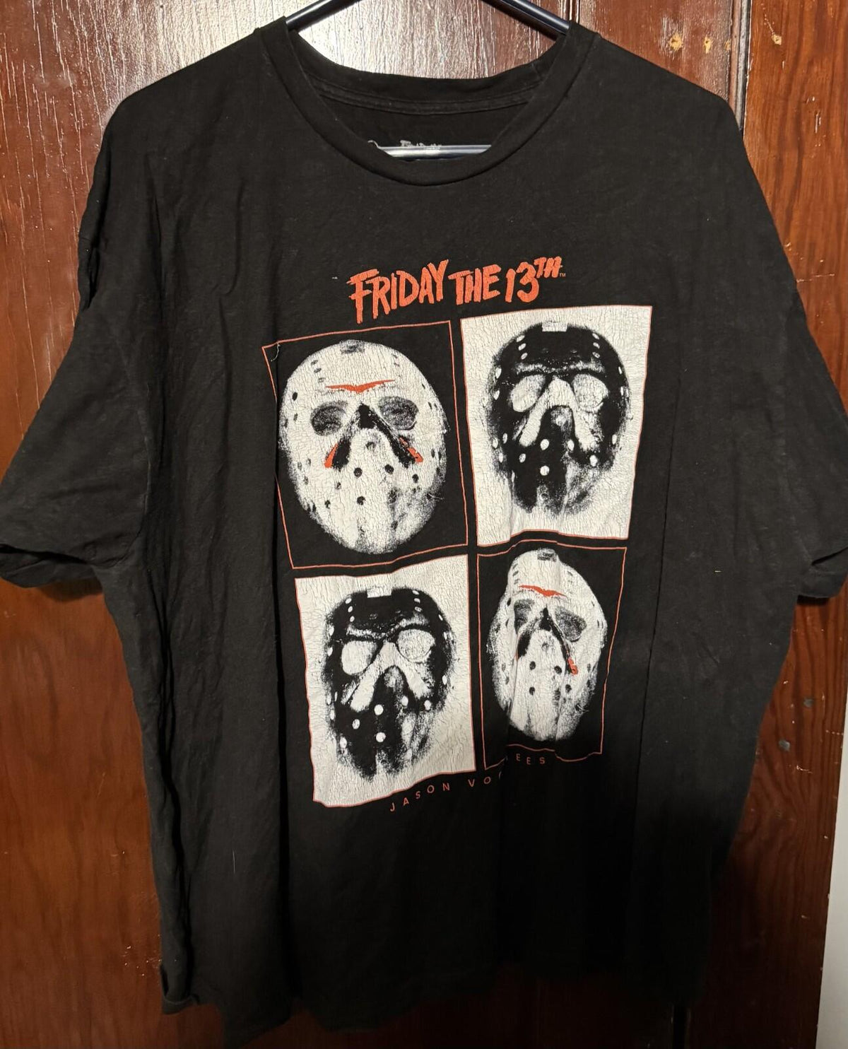 Friday the 13 Movie Logo T-Shirt Men's Size XXL Black Horror