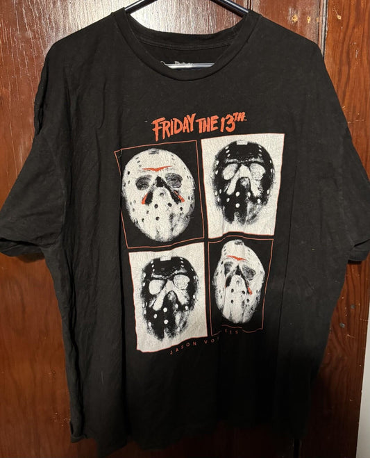 Friday the 13 Movie Logo T-Shirt Men's Size XXL Black Horror