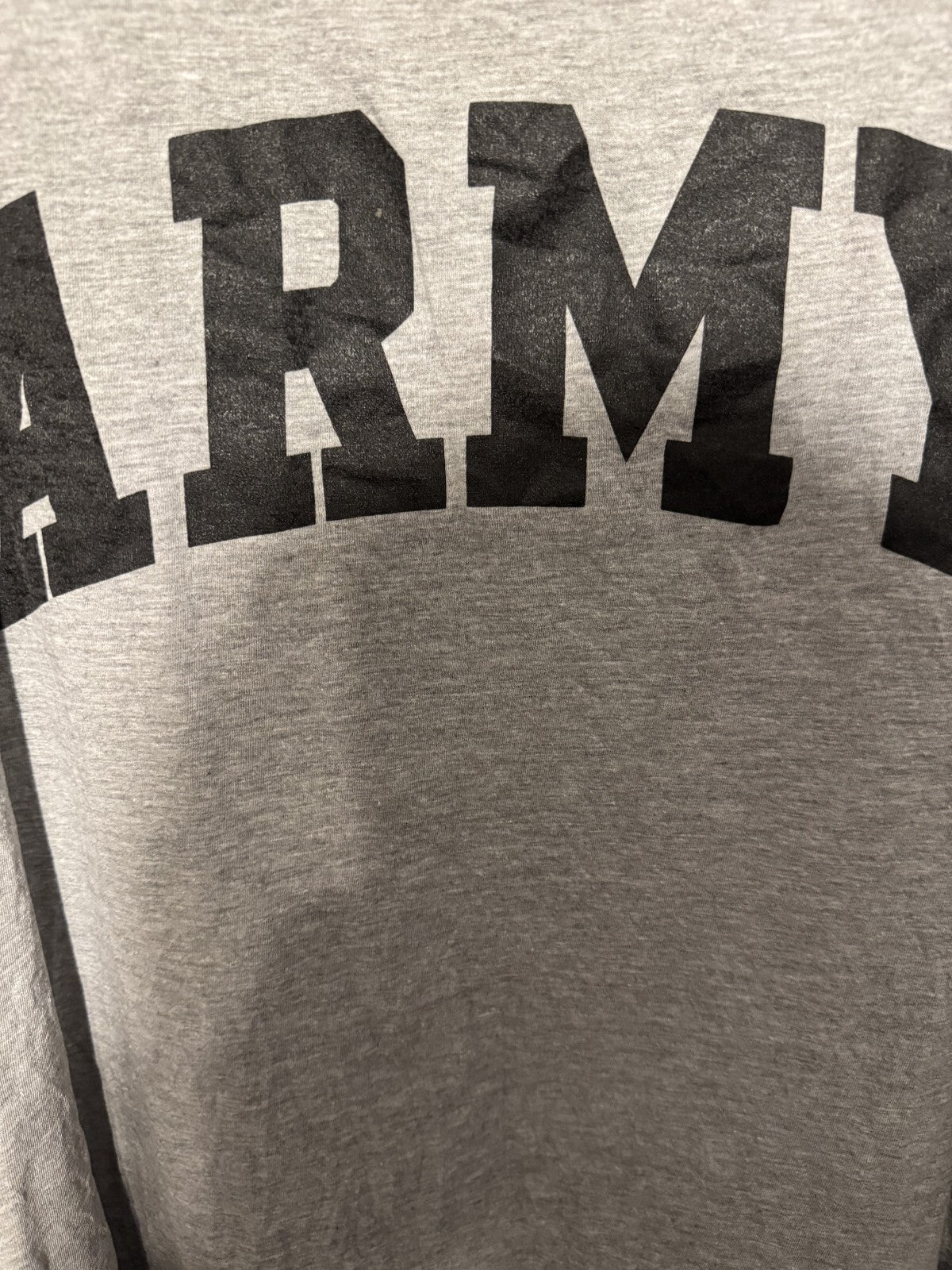 United States Army Men's T Shirt Size XXL Gray US Military