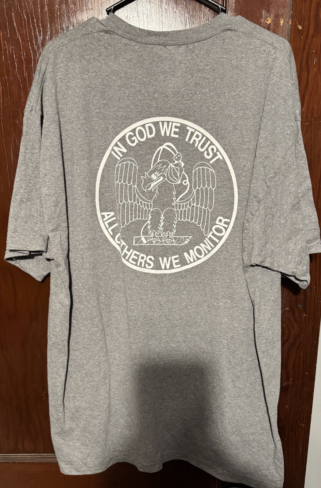 US Air Force Applications Center Logo T-shirt Gray Men's Size XXL