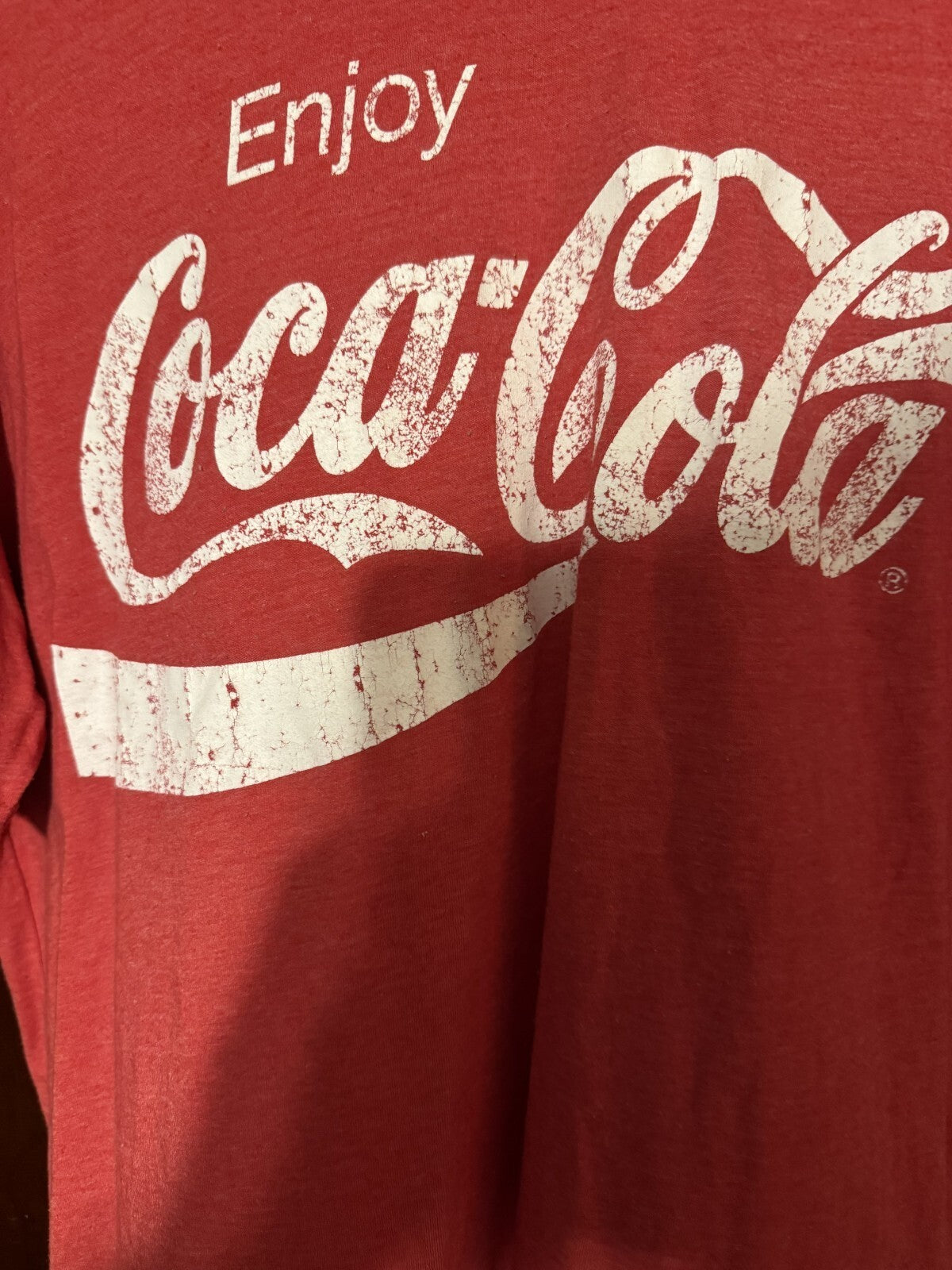 Coca Cola Classic Logo Men's Size XL Red T-Shirt Coke