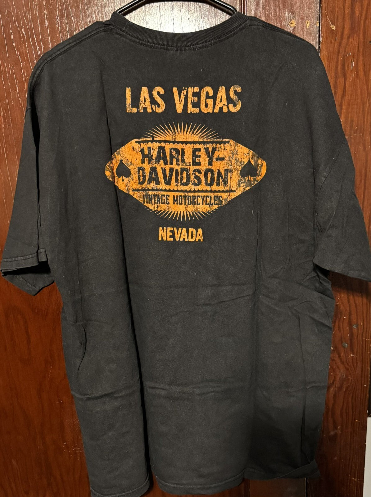 Harley-Davidson of Las Vegas Vintage T Shirt Men's Sz XL Black H-D