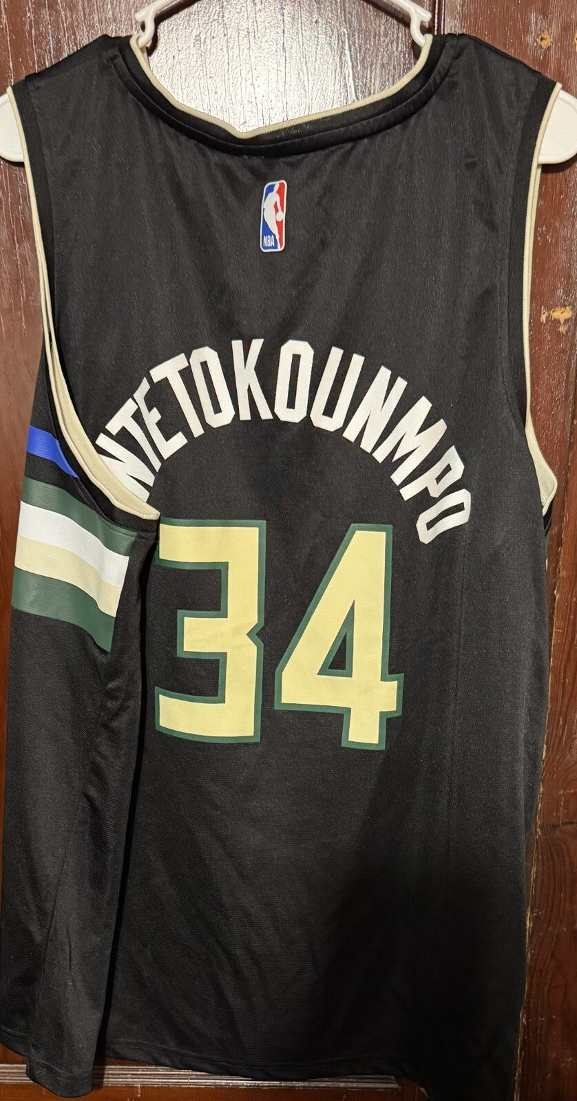 Milwaukee Bucks Giannis Antetokounmpo Fanatics Jersey Black Men Sz XXL