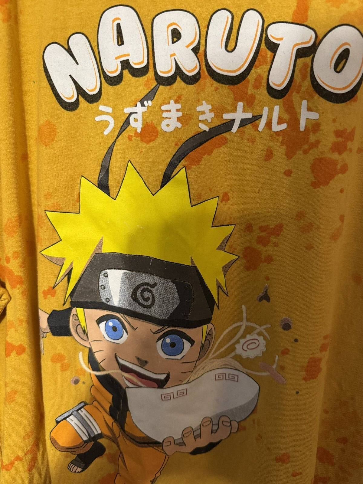 Naruto anime T-Shirt Mens Size 3XL ( see description) Yellow
