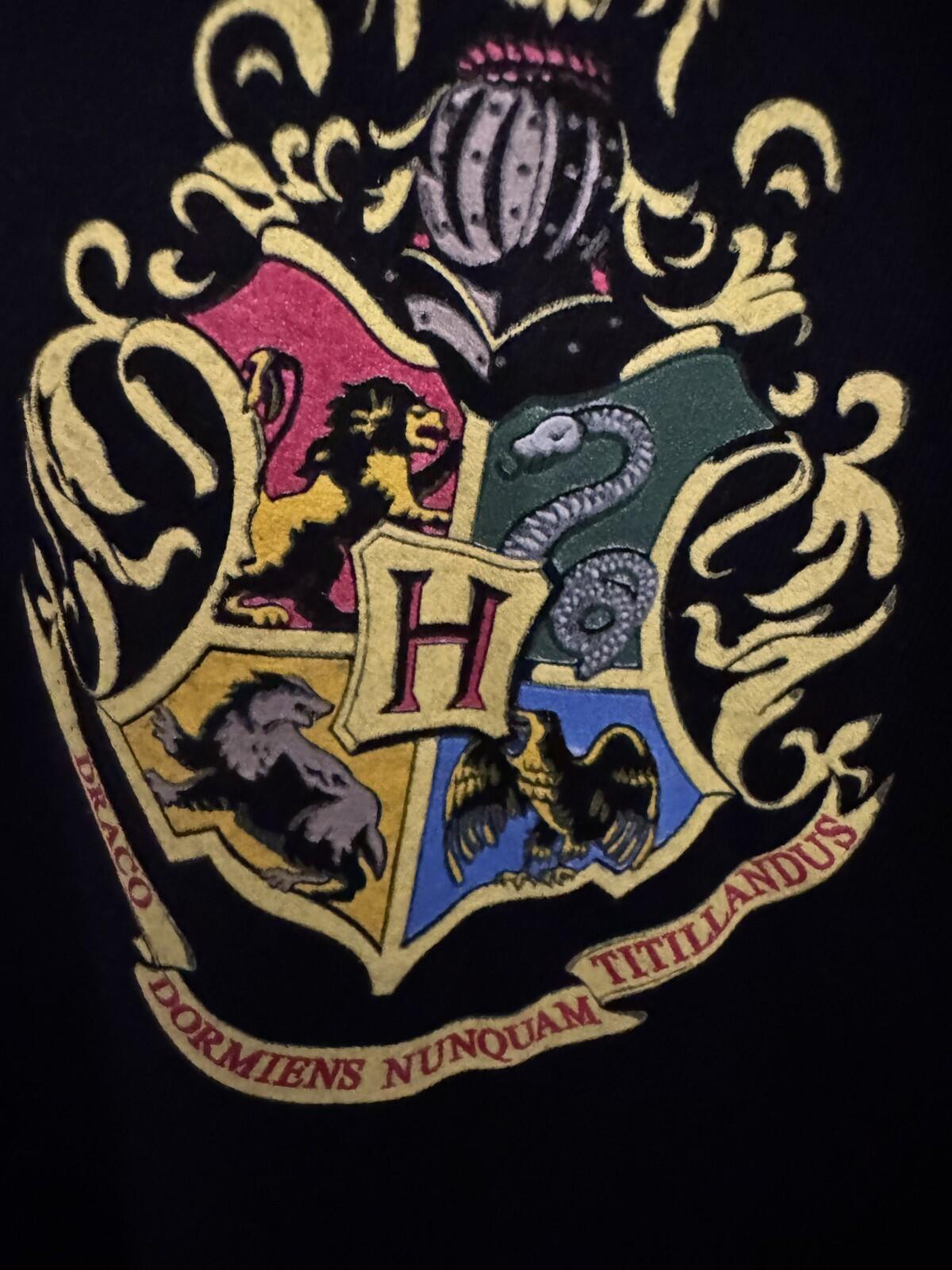 Harry Potter Hogwarts T-Shirt Men Sz L Blk NEW WITHOUT TAGS