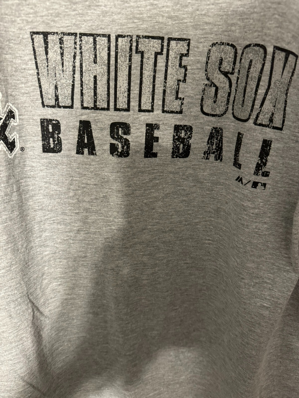 Chicago White Sox T-Shirt Mens L Majestic Gray Tee NEW WITH TAGS